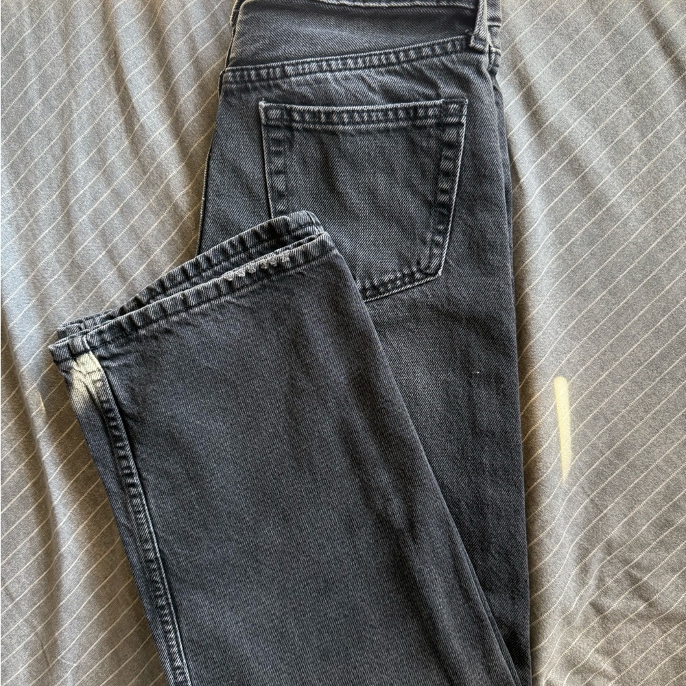 Gray Baggy Denim Jeans